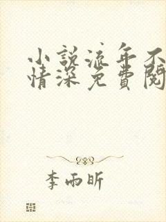 小说流年不负你情深免费阅读