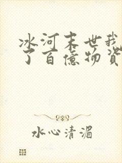 冰河末世我囤积了百亿物资大结局