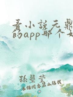 看小说元鼎免费的app哪个好