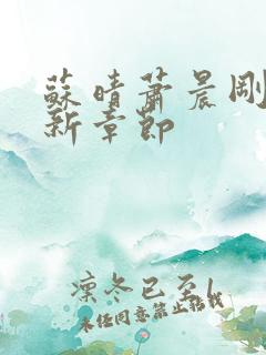 苏晴萧晨刚刚更新章节