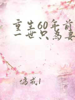 重生60年前这一世只为妻儿后续