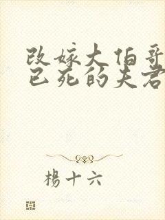 改嫁大伯哥我那已死的夫君复活了