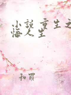小说 重生之无悔人生