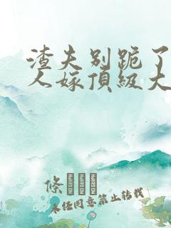 渣夫别跪了,夫人嫁顶级大佬全文