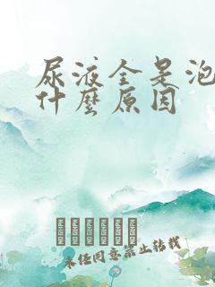 尿液全是泡沫是什么原因