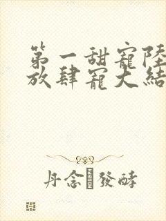 第一甜宠陆首长放肆宠大结局