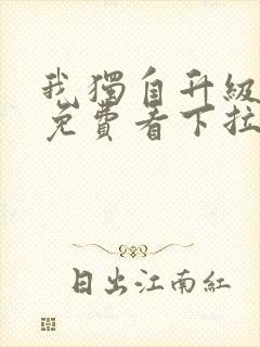 我独自升级漫画免费看下拉式