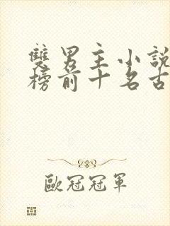 双男主小说排行榜前十名古装