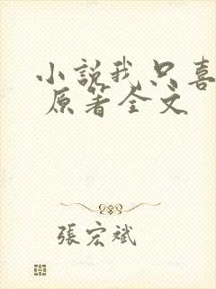 小说我只喜欢你 原著全文