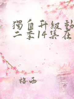 独自升级动漫第二季14集在线观看