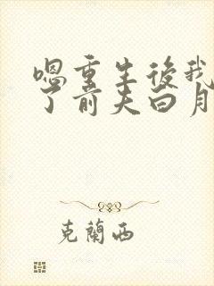 嗯重生后我顶替了前夫白月光