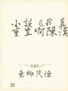 小说《我真没想重生啊陈汉升》