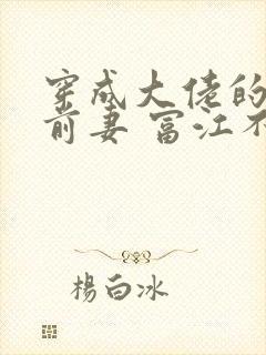 穿成大佬的炮灰前妻 富江不富