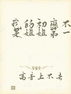 我的初恋不可能是姐姐第一季动漫在