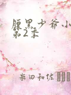 腹黑少爷小甜妻第2季