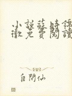 小说苏时锦楚君彻免费阅读