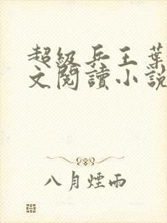 超级兵王叶谦全文阅读小说