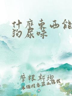 什么东西能消除狗尿味