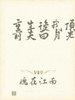 重生后我顶替了前夫白月光新章节