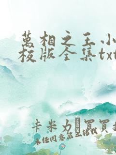 万相之王小说精校版全集txt
