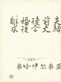 离婚后前夫哭着求复合大结局