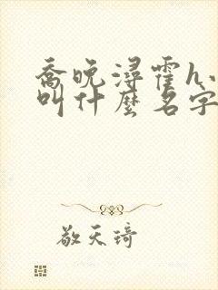 乔晚浔霍h小说叫什么名字啊