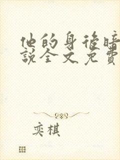 他的身后暗恋小说全文免费阅读