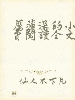 厉薄深的小说免费阅读全文