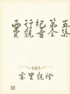 西行纪第五季免费观看全集