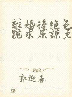 离婚后绝色总裁跪求原谅免费阅读