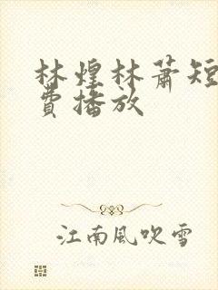 林煌林萧短剧免费播放