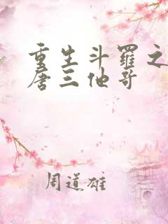 重生斗罗之我是唐三他哥