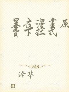 暴夜漫画原著免费下拉式