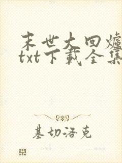 末世大回炉小说txt下载全集