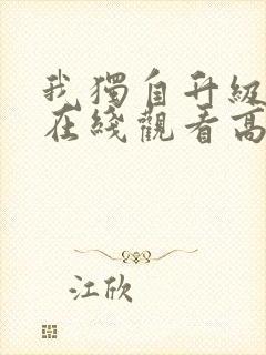 我独自升级动漫在线观看高清