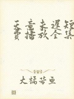 天意未迟短剧免费播放全集