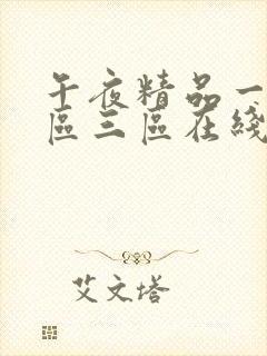 午夜精品一区二区三区在线视