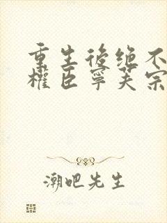 重生后绝不嫁给权臣宁芙宗肆最新章节在线