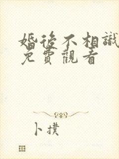 婚后不相识短剧免费观看