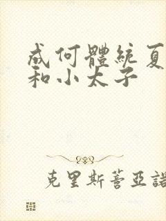 成何体统夏侯澹和小太子