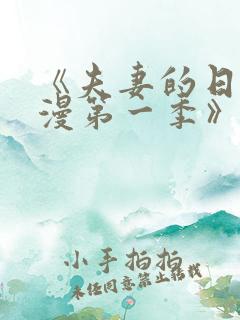 《夫妻的日常动漫第一季》