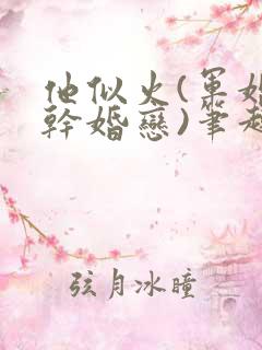 他似火(军婚高干婚恋)笔趣阁