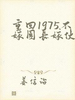 重回1975不嫁团长嫁伙夫小说免费阅读