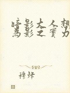 暗影大人想要成为影之实力者剧场版