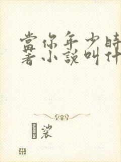 当你年少时的原著小说叫什么