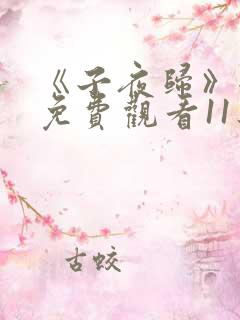 《子夜归》全集免费观看11集