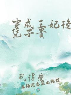 穿成王妃后我母凭子贵