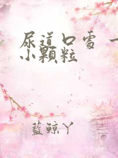 尿道口处 一圈小颗粒