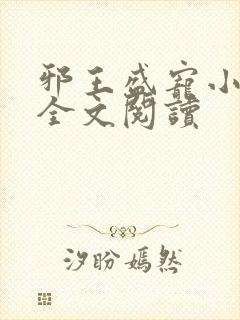 邪王盛宠小毒妃全文阅读