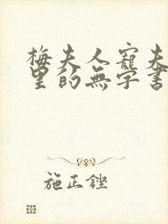 梅夫人宠夫日常里的无字书是好的坏的